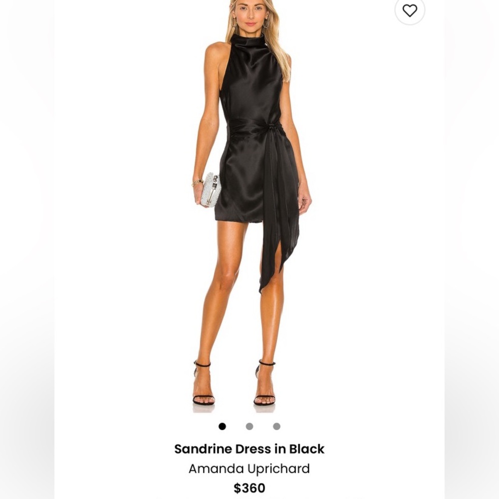 Amanda Uprichard Sandrine Dress in Black